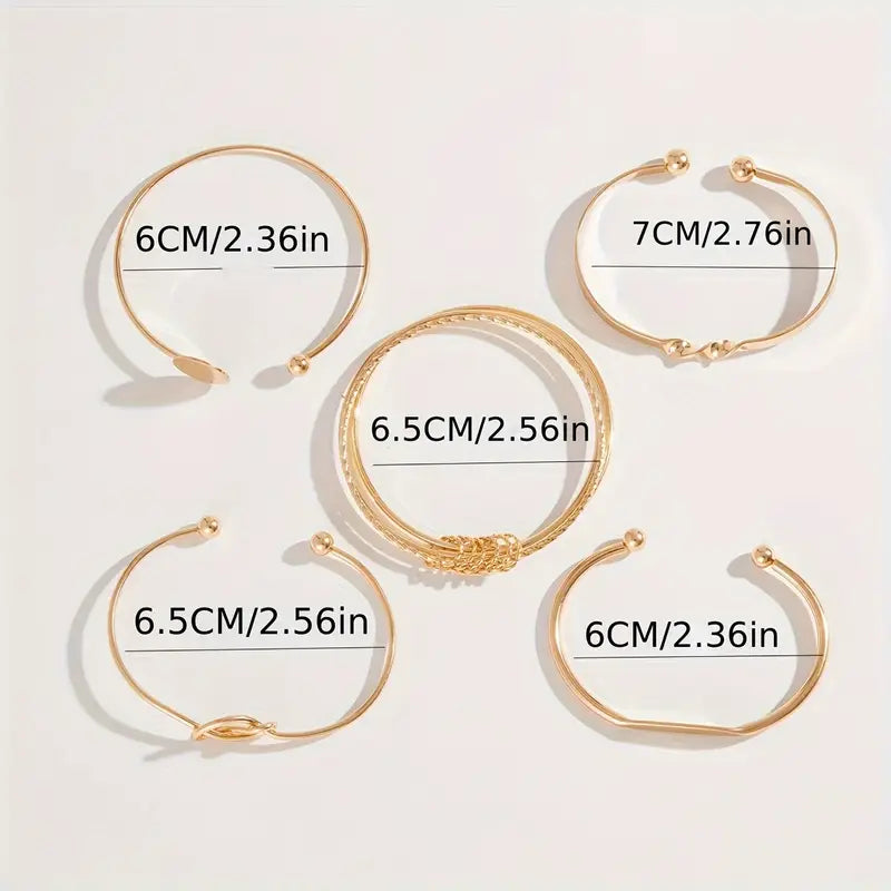 Knotted™ | Gold Elegance Armband-Set