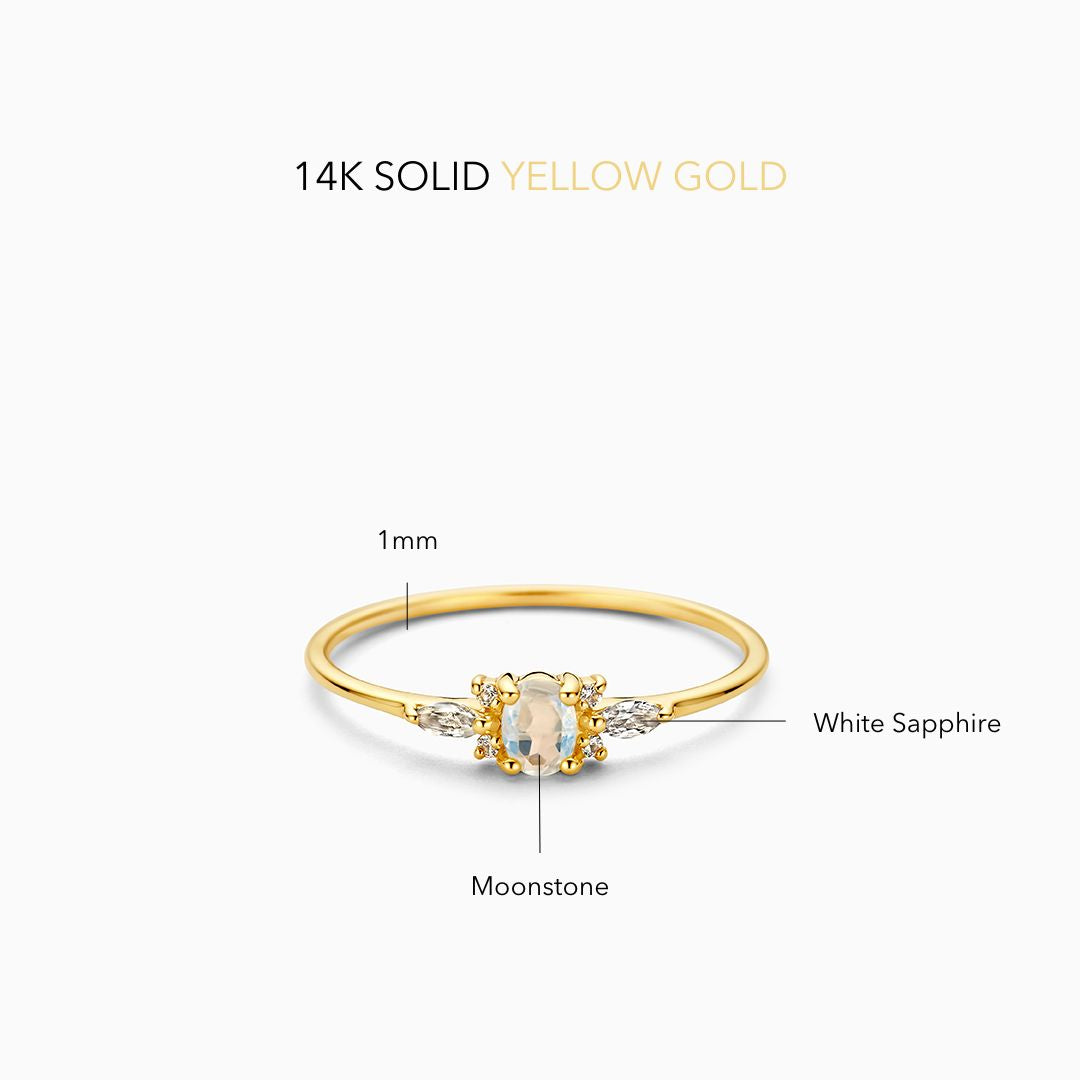 Muse™ | Goldmondstein-Ring