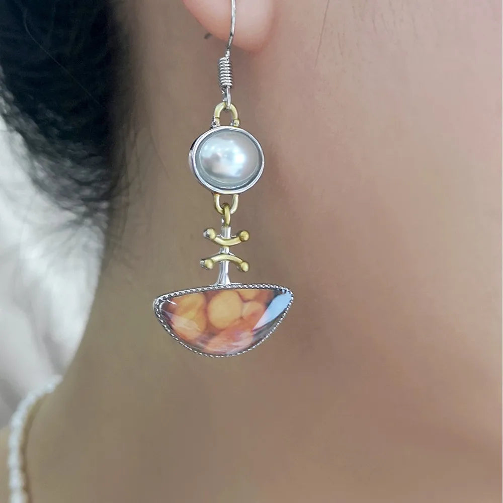 Elodi™ | Retro-Ohrringe in Orange