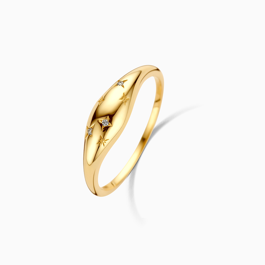Dome™ | Gold-Diamantring