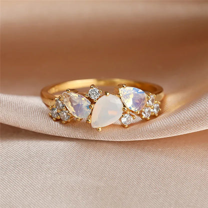 Radiant Moonstone Ring