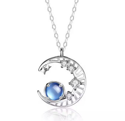 Moonstone Necklace – Moon Pendant