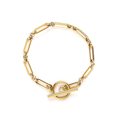 Link™ | Gold-T-Bar-Armband