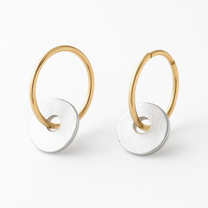 Gilded™ | Women's Gold-Plated Hoops & Silver Earrings