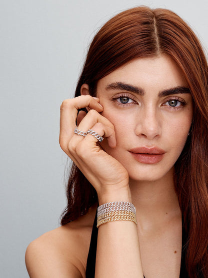 Cubo™ | Kubanisches Armband mit Gold-Moissanit